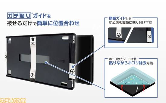 Switch2保护膜贴合结构细节说明