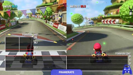 马里奥赛车8豪华版Switch2场景细节对比