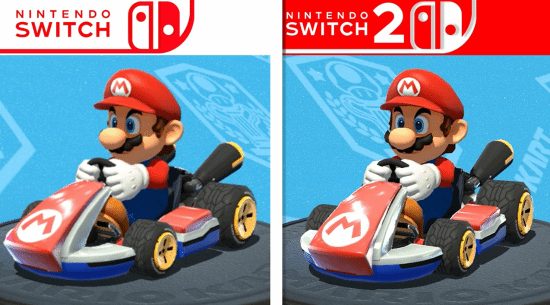 马里奥赛车8豪华版Switch2赛道画面对比