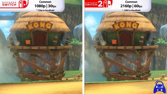 马里奥赛车8豪华版Switch2远景渲染对比