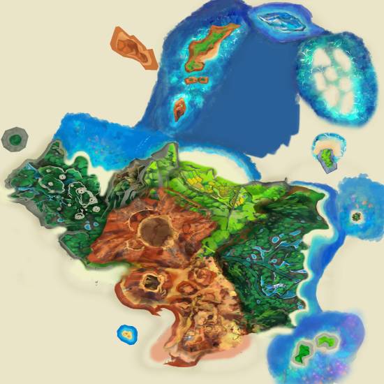 宝可梦风/波区域地图画面